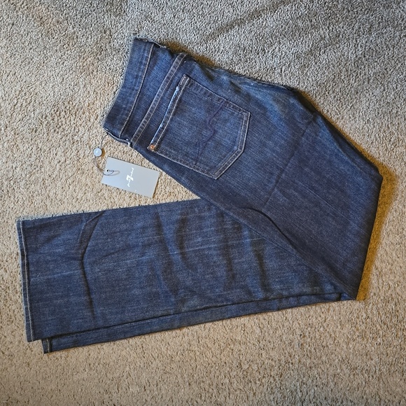 7 for All Mankind Original Dark Wash Bootcut Jeans - Picture 3 of 7